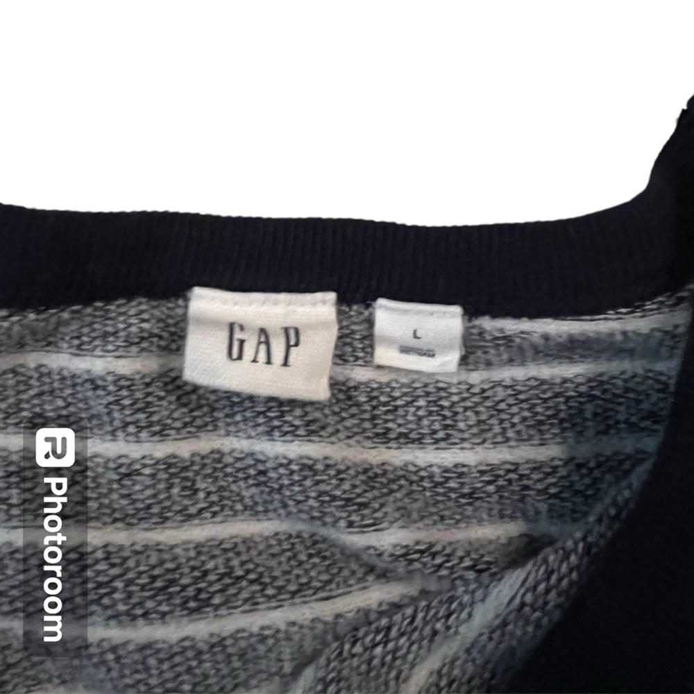 Gap-Navy/white stripe sweatshirt/sweater-Size L-Gently worn-Good condition. - Picture 6 of 8